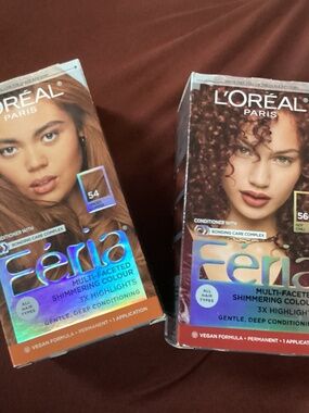 L'Oréal Féria hair dye bundle New/Sealed 1 Spiced Copper (54)  1 Hot Chili (560)